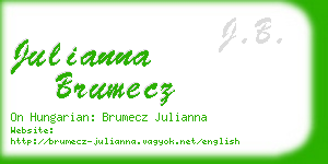 julianna brumecz business card